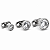 Piercing Microdermal Titânio ASTM F136 Implante 2 Furos Zircônia Dermal Anchor Hipoalergênico - Imagem 1