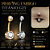 Piercing Umbigo Titânio G23 Zircônia Cravejada Prata Dourado Antialérgico Belly 10mm 1.6mm Feminino - Imagem 1