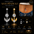 Piercing Umbigo Asas Pêndulo Titânio G23 Zircônia Pendurada Antialérgico Prata Dourado Belly 10mm 1.6mm - Imagem 1
