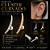 Piercing Cluster Curvado Aço Cirúrgico Zircônia Labret Hélix Conch Flat Lóbulo Trágus Prata Dourado Rosca Interna - Imagem 1