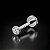 Piercing Ponto de Luz Titânio Labret Zircônia Hélix Trágus Conch Nariz Flat Lóbulo 3mm - Imagem 5