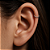 Piercing Argola Nariz Prata Trançada Orelha Torcida Hélix Conch Daith Septo 9mm - Imagem 5