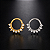 Piercing Argola Orelha Aço Cirúrgico Zircônia Daith Septo Hélix Prata Dourado Cravejado Feminino - Imagem 2