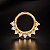 Piercing Argola Orelha Aço Cirúrgico Zircônia Daith Septo Hélix Prata Dourado Cravejado Feminino - Imagem 4