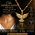 Colar Espírito Santo Fênix Aço Cirúrgico Banhado Ouro 18K Pingente Dourado Corrente 40cm Feminino - Imagem 1