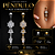 Piercing Umbigo Pêndulo Zircônia Aço Cirúrgico Dourado 10mm 1.6mm Pedras Pendentes Cravejado Feminino - Imagem 1
