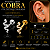 Piercing Cobra Zircônia Labret Aço Cirúrgico Hélix Trágus Conch Flat Orelha 8mm 1,2mm Prata Dourado - Imagem 1