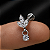 Piercing Labret Aço Cirúrgico Orelha Pêndulo Zircônia  Hélix Trágus Conch Flat Lóbulo Dourado - Imagem 2