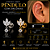 Piercing Labret Aço Cirúrgico Orelha Pêndulo Zircônia  Hélix Trágus Conch Flat Lóbulo Dourado - Imagem 1