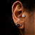 Piercing Micro Zircônias Labret Aço Cirúrgico Hélix Trágus Conch Flat Lóbulo Orelha Prata Dourado - Imagem 3