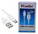 Cabo de Dados Usb Kingo Para Type -C Branco Ou Preto  Super Resistente - Imagem 1