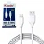 Cabo de Dados Usb   Lightning 1M  Iphone Kingo 5 6 7 8 X xs Max 11 12 13 - Imagem 2