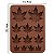 Molde de Silicone Atacado Folha Erva Chocolate Biscuit 12 cavidades - Imagem 2