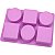 Molde Forma Silicone Atacado Sabonete Artesanal 6 Cavidades Folha S20 - Imagem 3