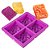 Molde Forma Silicone Atacado Sabonete Artesanal 4 Cavidades S17 - Imagem 1