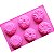 Molde Forma Silicone Atacado Sabonete 6 Cavidades Flor Floral S16 - Imagem 3