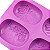 Molde Forma Silicone Atacado Sabonete Artesanal 4 Cavidades Rosa S24 - Imagem 4