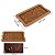 Forma Molde de Silicone Atacado Barra De Chocolate Folhas 15x8 Cm - Imagem 2
