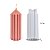Molde de Silicone Atacado Vela Cilíndrica Vertical Linha Listras 12,1cm - Imagem 2