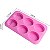 Molde de Silicone Atacado Sabonete Artesanal 6 Cavidades Oval Liso S27 - Imagem 2