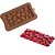 Molde De Silicone Barra De Chocolate Corações Amor Confeitaria - Imagem 1