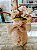 Vaso Ceramica Decoupage Flores Artesanal - Tok da Bete - Imagem 3