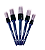 Kit com 5 Pincéis para Detalhamento Automotivo (Partes Internas) - Vonixx - Imagem 1