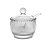 Açucareiro de Cristal com Colher Pearl 200ml - Wolff - Imagem 4