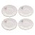 Conjunto 4 Pratos Sobremesa de Porcelana Birds 19cm - Wolff - Imagem 1