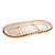 Petisqueira de Cristal com 3 Divisões Oval Pearl Âmbar Metalizado 30cm x 15cm x 2cm - Wolff - Imagem 2