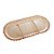 Petisqueira de Cristal com 3 Divisões Oval Pearl Âmbar Metalizado 30cm x 15cm x 2cm - Wolff - Imagem 1