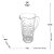 Jarra Palm Tree 1,5L Cristal - Wolff - Imagem 3