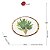 Prato Raso de Melamina Palm Tree Branco 27cm - Wolff - Imagem 3