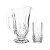 Conjunto 7 Peças Jarra com 6 Copos de Vidro Diamante 1,25L/260ml - Lyor - Imagem 2