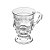 Taça de Cappuccino de Cristal com Alça e Pé Diamante 142ml - Lyor - Imagem 1