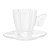 Conjunto 4 Xícaras de Café de Vidro com Pires Butterfly 80ml - Wolff - Imagem 2