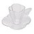 Conjunto 4 Xícaras de Chá de Vidro com Pires Butterfly 180ml - Wolff - Imagem 2
