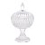 Potiche Decorativo de Cristal com Pé Queen 14cm x 22cm - Wolff - Imagem 2