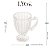 Conjunto 6 Xícaras de Chá de Cristal Ecológico com Pé Imperial 200ml - Lyor - Imagem 4