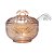 Açucareiro de Cristal Ecológico com Colher Imperial Âmbar Metalizado 12cm x 11,5cm - Lyor - Imagem 5