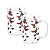 Conjunto 2 Canecas de Vidro Borossilicato Butterfly 280ml - Wolff - Imagem 1