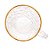 Xícara de Cristal Martelado para Café com Pires e Fio de Ouro Petra 70ml - Lyor - Imagem 4