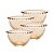 Conjunto 4 Bowls de Cristal Pearl Âmbar Metalizado 14cm x 8cm - Wolff - Imagem 1