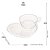Xícara de Chá de Cristal com Prato Coração Pearl 180ml - Wolff - Imagem 3