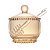 Meleira de Cristal com Pegador Pearl Âmbar Metalizado 200ml - Wolff - Imagem 2