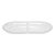 Petisqueira de Cristal com Divisória Oval Pearl 24cm x 12cm x 2cm - Wolff - Imagem 2