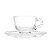 Conjunto 4 Xícaras de Café de Cristal com Pires Pearl 80ml - Wolff - Imagem 4