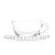 Conjunto 4 Xícaras de Chá de Cristal com Pires Pearl 180ml - Wolff - Imagem 5