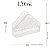 Porta Guardanapos de Cristal Dublin 13cm x 4,5cm - Lyor - Imagem 3
