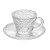 Xícara de Café de Cristal Martelado com Pires Petra 70ml - Lyor - Imagem 3